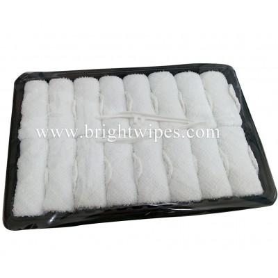 Disposable Airline Tray CottonTowel with Lemon scented