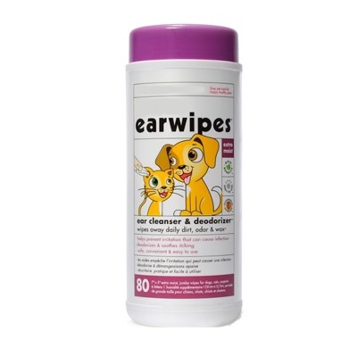 Pet care wipes professional for the ear cleaning in tube