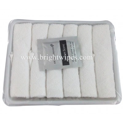 9 pcs per Tray 15g 17g Cotton towels Airline Towels