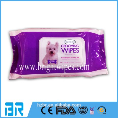 Private Label Lavender Pet Cleaning Wet Wipes