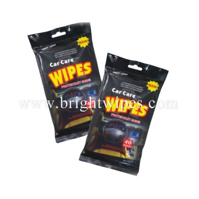 China Cheap Spunlace Non Woven Interior Cleaning Car Wipes