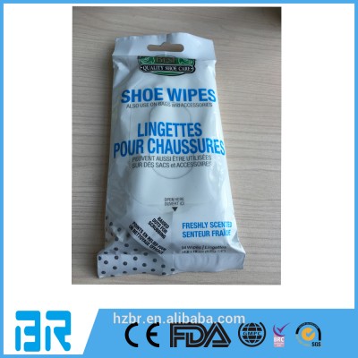 20's hot sale shoe cleaning wet wipes ; shoe surface shinning wet tissues